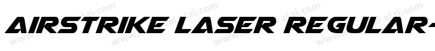 Airstrike Laser Regular字体转换